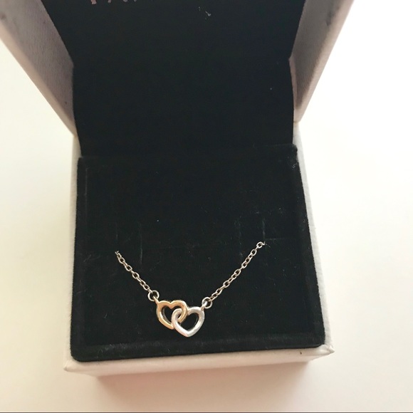 Pandora United In Love Two Tone Necklace 59051745 Pandora Two-tone Rotating Love Message Dangle Charm \u2013 Skye Walker